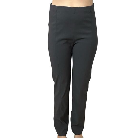 Franne Golde Trousers Pants Dark Gray Pull On Work Straight Leg Size 12 Large - Picture 1 of 6